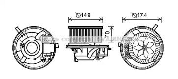 Электродвигатель AVA QUALITY COOLING VW8341