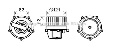 Электродвигатель AVA QUALITY COOLING VW8345