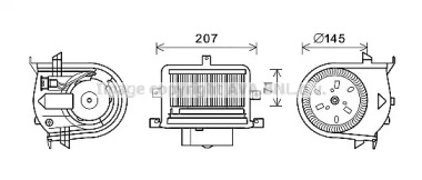 Электродвигатель AVA QUALITY COOLING VW8350