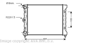 Теплообменник AVA QUALITY COOLING VWA2039