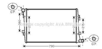 Теплообменник AVA QUALITY COOLING VWA2255