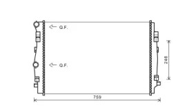 Теплообменник AVA QUALITY COOLING VWA2344