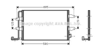 Конденсатор AVA QUALITY COOLING VWA5252