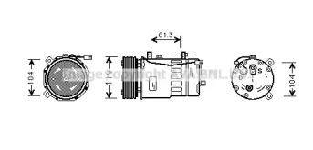 Компрессор AVA QUALITY COOLING VWAK046