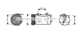 Компрессор AVA QUALITY COOLING VWAK164