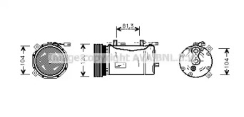 Компрессор AVA QUALITY COOLING VWAK172