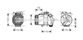 Компрессор AVA QUALITY COOLING VWAK240