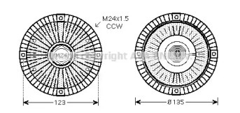 Сцепление AVA QUALITY COOLING VWC274