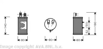 Осушитель AVA QUALITY COOLING VWD065