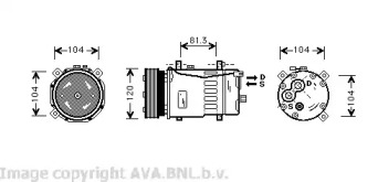 Компрессор AVA QUALITY COOLING VWK049