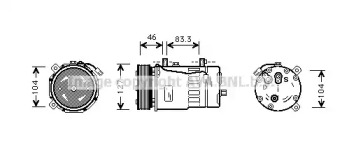 Компрессор AVA QUALITY COOLING VWK050