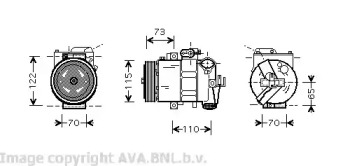 Компрессор AVA QUALITY COOLING VWK240