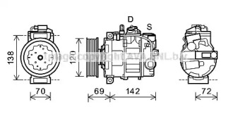 Компрессор AVA QUALITY COOLING VWK321