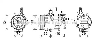 Компрессор AVA QUALITY COOLING VWK375