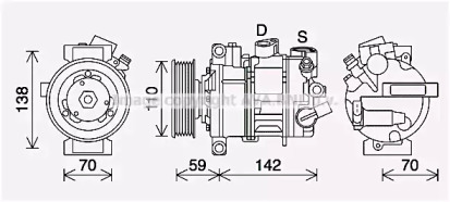 Компрессор AVA QUALITY COOLING VWK401