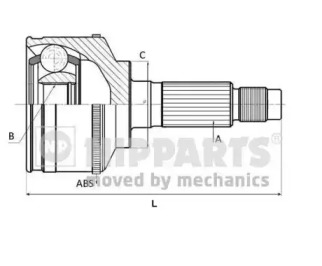 Шарнирный комплект NIPPARTS J2820301