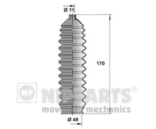 Комплект пыльника NIPPARTS J2846001