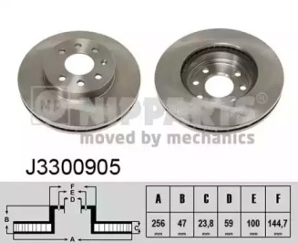 Тормозной диск NIPPARTS J3300905