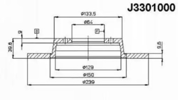 Тормозной диск NIPPARTS J3301000