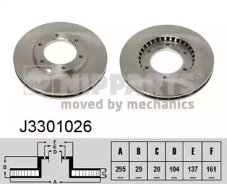 Тормозной диск NIPPARTS J3301026