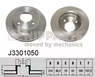 Тормозной диск NIPPARTS J3301050