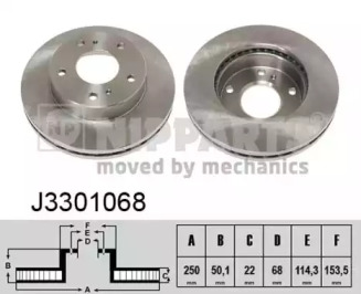 Тормозной диск NIPPARTS J3301068