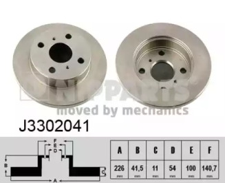 Тормозной диск NIPPARTS J3302041