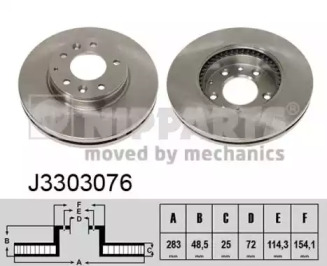 Тормозной диск NIPPARTS J3303076