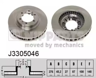 Тормозной диск NIPPARTS J3305046