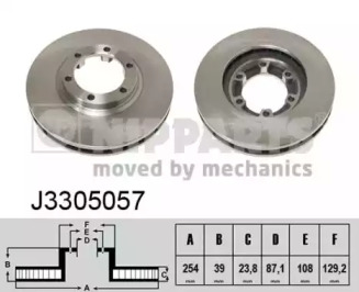 Тормозной диск NIPPARTS J3305057