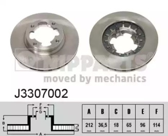 Тормозной диск NIPPARTS J3307002