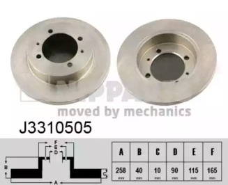 Тормозной диск NIPPARTS J3310505