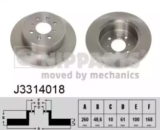 Тормозной диск NIPPARTS J3314018