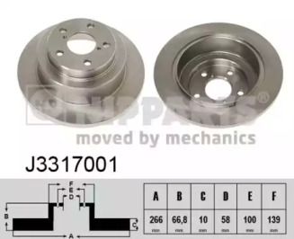 Тормозной диск NIPPARTS J3317001