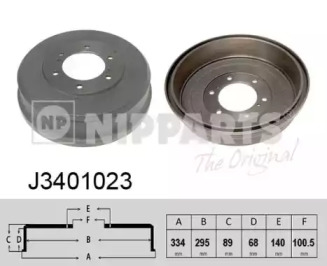 Тормозный барабан NIPPARTS J3401023