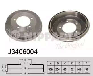 Тормозный барабан NIPPARTS J3406004