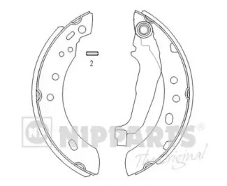 Комлект тормозных накладок NIPPARTS J3501043