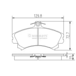 Комплект тормозных колодок NIPPARTS J3605036