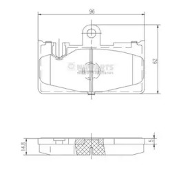 Комплект тормозных колодок NIPPARTS J3612029