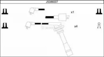 Комплект электропроводки NIPPARTS J5386007