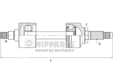 Вал NIPPARTS N2800500