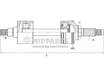 Вал NIPPARTS N2800900