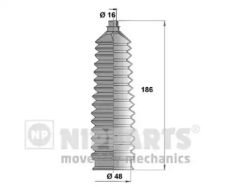 Комплект пыльника NIPPARTS N2840307