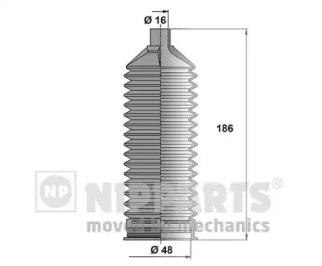 Комплект пыльника NIPPARTS N2840510