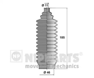 Комплект пыльника NIPPARTS N2845004