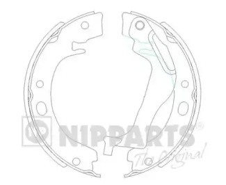 Комлект тормозных накладок NIPPARTS N3502085