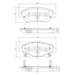 Комплект тормозных колодок NIPPARTS N3602135