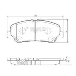 Комплект тормозных колодок NIPPARTS N3602151