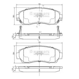 Комплект тормозных колодок NIPPARTS N3604073