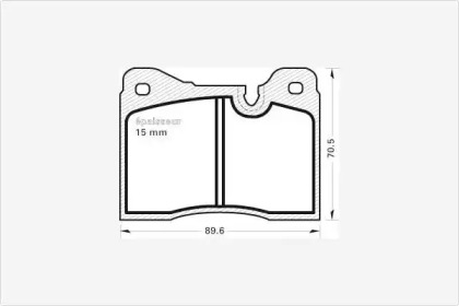 Комплект тормозных колодок MGA 138